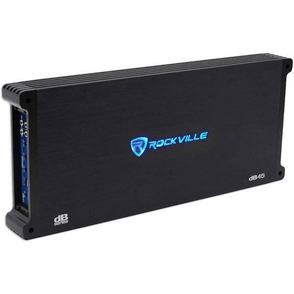 Rockville dB45 3200W 4-Channel 2-Ohm Car Amplifier, High-Speed MOSFET