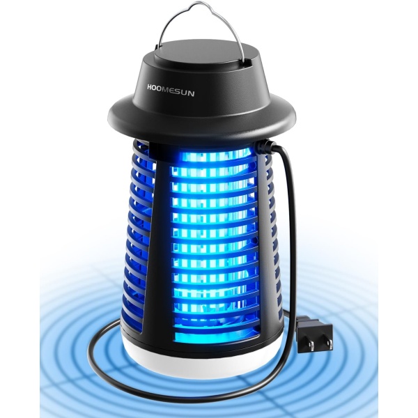 Bug Zapper Outdoor Indoor, 4200V High Powered Electric Mosquito Zapper Fly Killer, Waterproof Fly Trap, Safe for Home, Patio, Garden, Camping